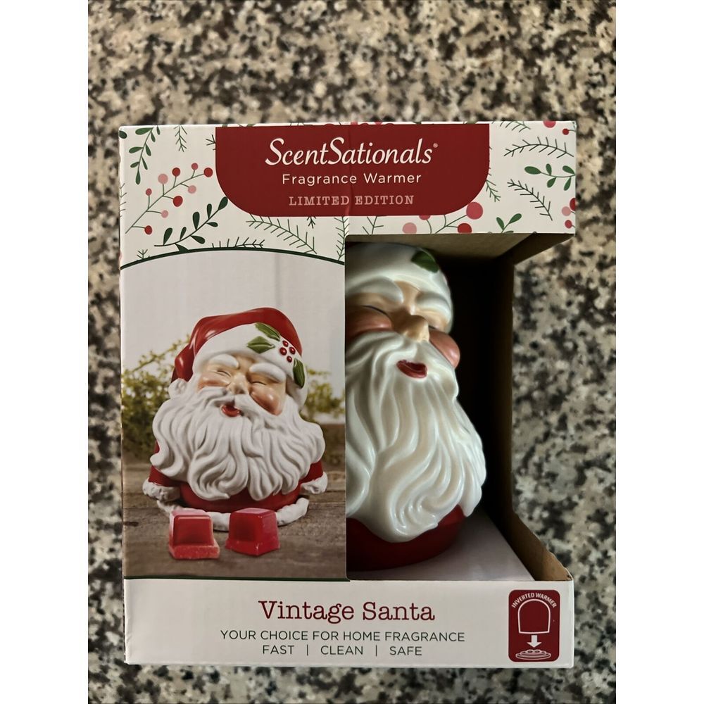 ScentSational Vintage Santa Fragrance Warmer Limited Edition Christmas‎ NEW